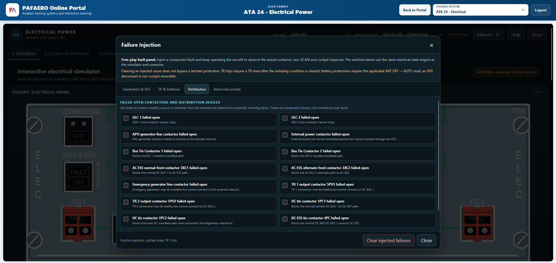 ATA 24 failure configuration: Distribution category.