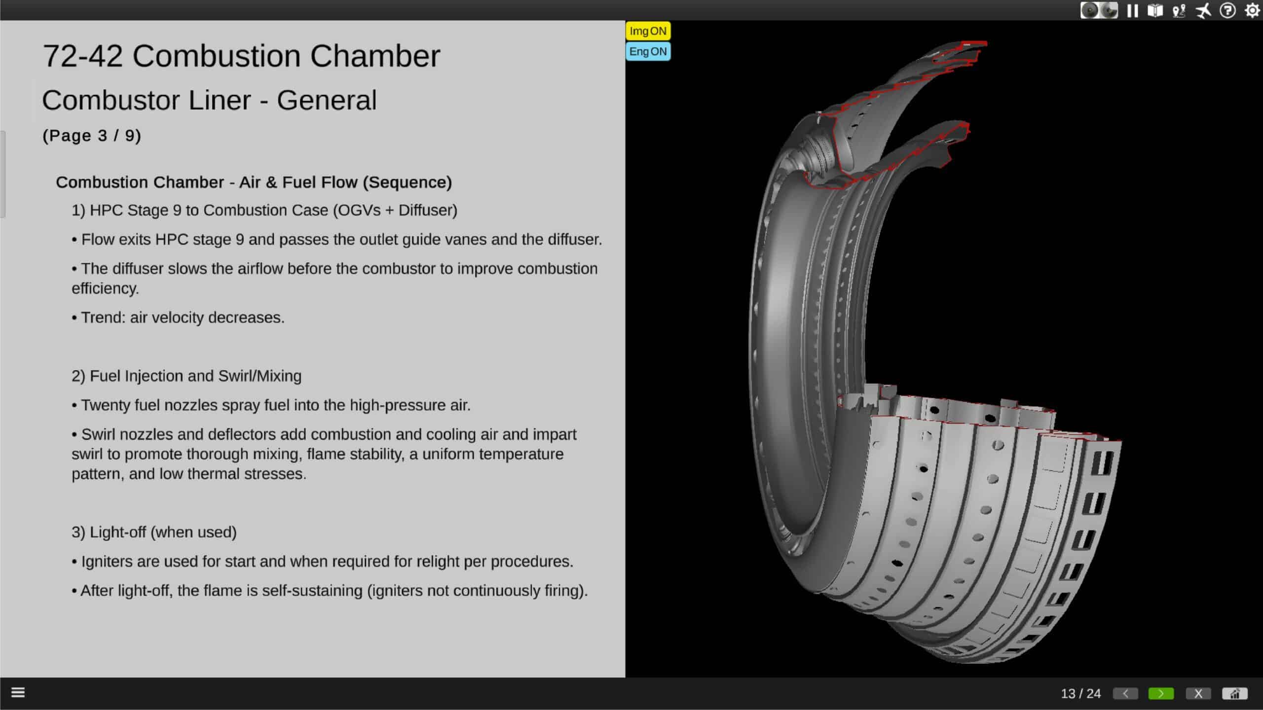 Combustion chamber training page