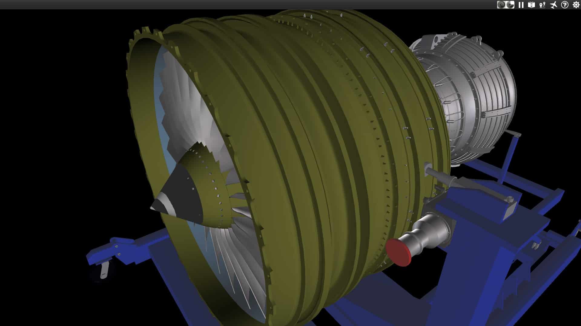 External CFM56 engine model